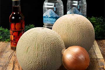 <新宿・池袋発>春味!豪華 松阪牛100%ハンバーグ&竹の子づくし御膳とブランド鉾田メロン2玉などなんと3キロのお土産付!3